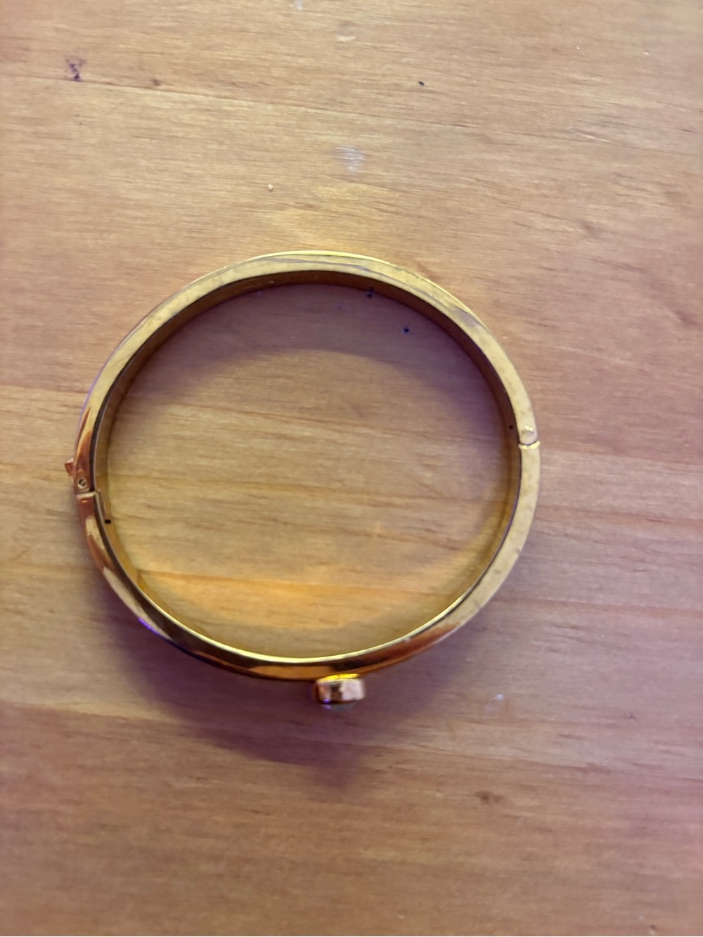 Kate Spade Forever Gems Hinged White Crystal Bracelet Bangle